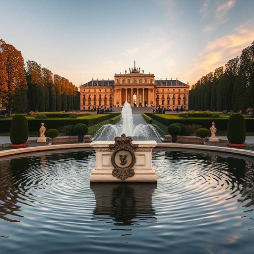 Le bassin de Neptune dans les jardins de Versailles